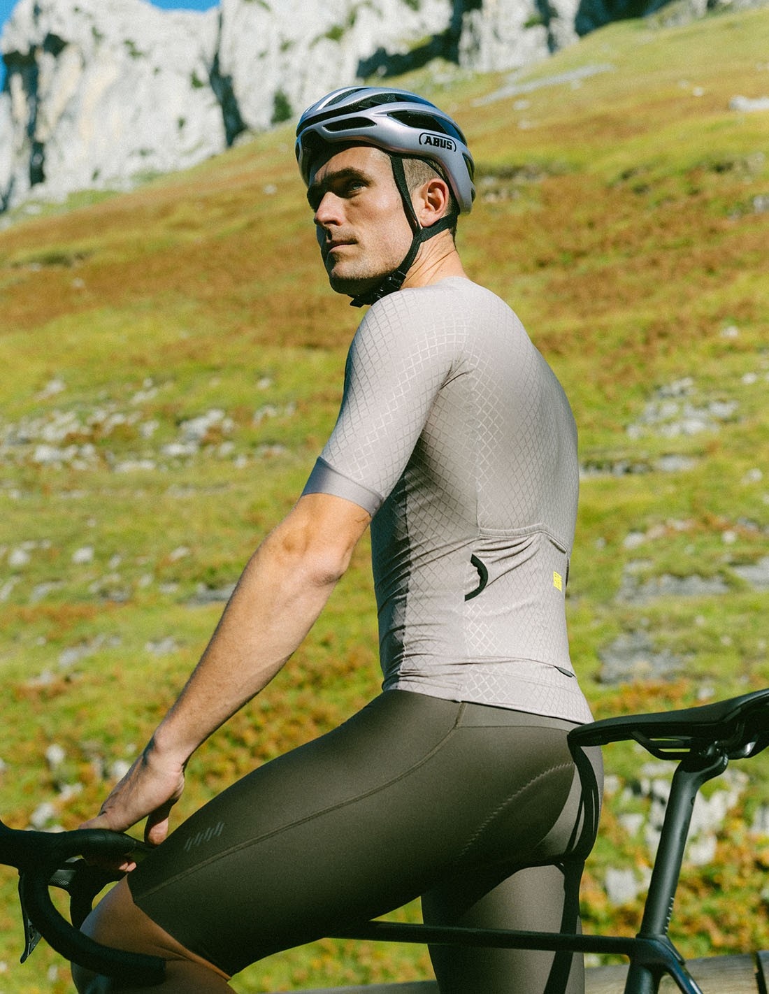 Etxeondo Fietsshirt Mira Taupe Grey - Heren