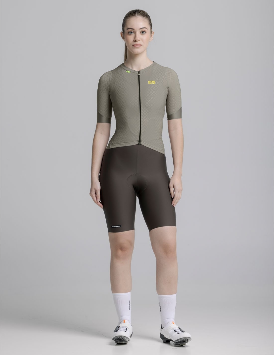 Etxeondo Fietsshirt Mira Taupe Grey - Vrouwen