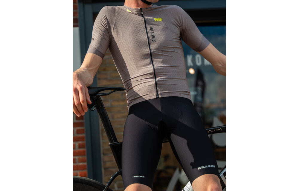 Etxeondo Fietsshirt Mira - NO LIMITS -  Taupe Grey - Heren