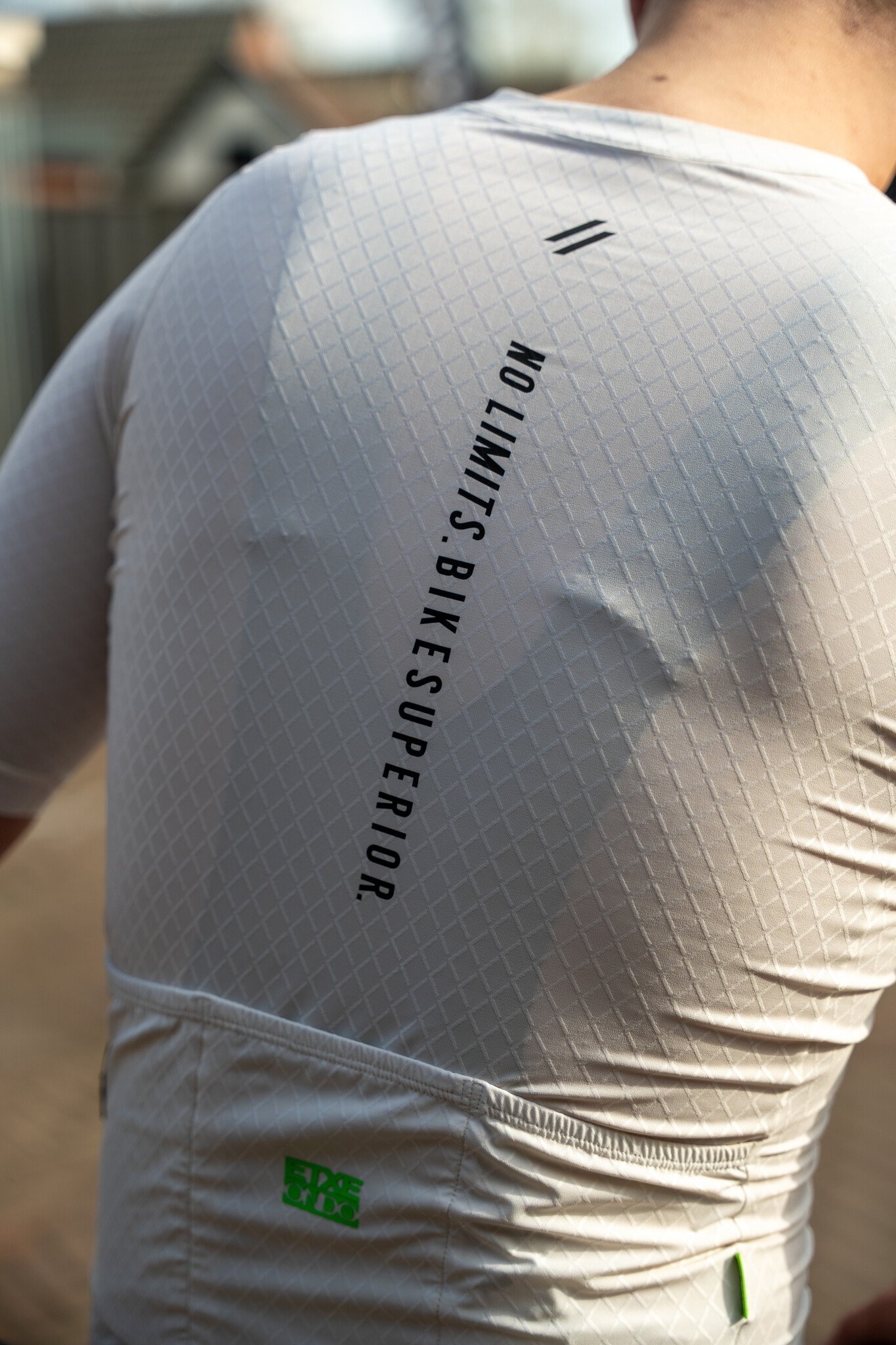 Etxeondo Fietsshirt Mira - NO LIMITS -  Off White - Heren