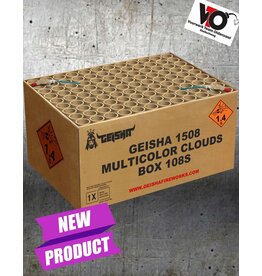 Mania Geisha MULTICOLOR CLOUDS 108 SHOTS COMPOUND