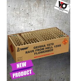 Mania Geisha RAVE FROM HELL 159 SHOTS FLOWERBED