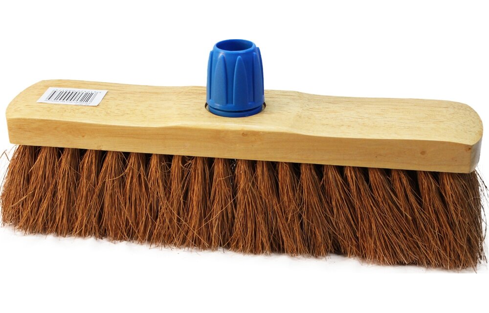 Keerborstel coco 33 cm met steelhouder