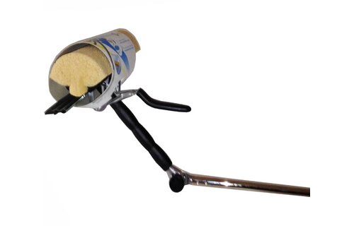 Raamwasser met spons en aftrekker telescoopsteel