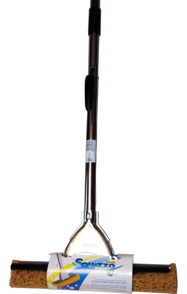 Vloermop met uitwringbare spons