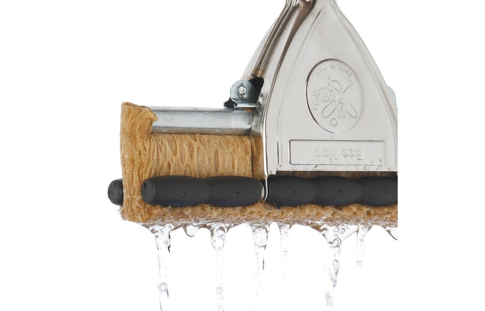 Vloermop met uitwringbare spons