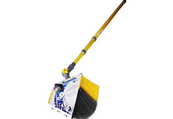 Spinnenborstel met telescoopsteel en Kniegewricht