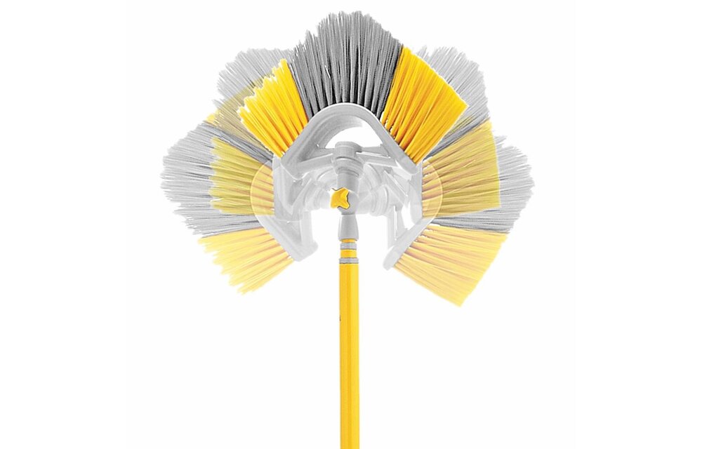 Spinnenborstel met telescoopsteel en Kniegewricht