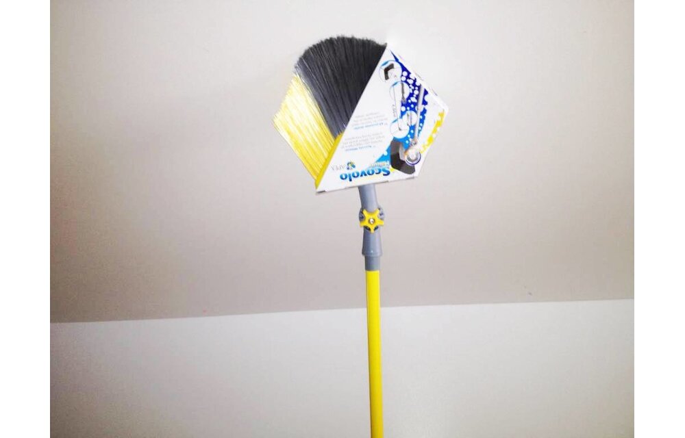 Spinnenborstel met telescoopsteel en Kniegewricht