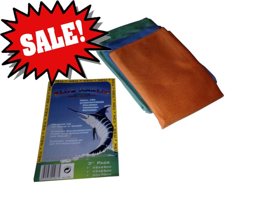 Blue Marlin Microvezeldoeken 3 verschillende maten