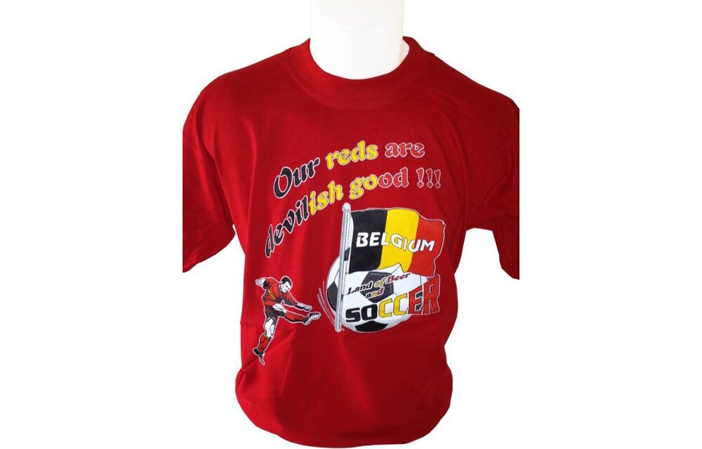 T-shirt België Our reds (rood)