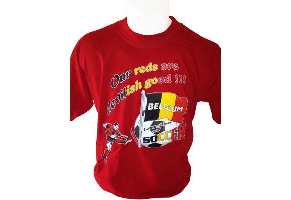 T-shirt België Our reds (rood)