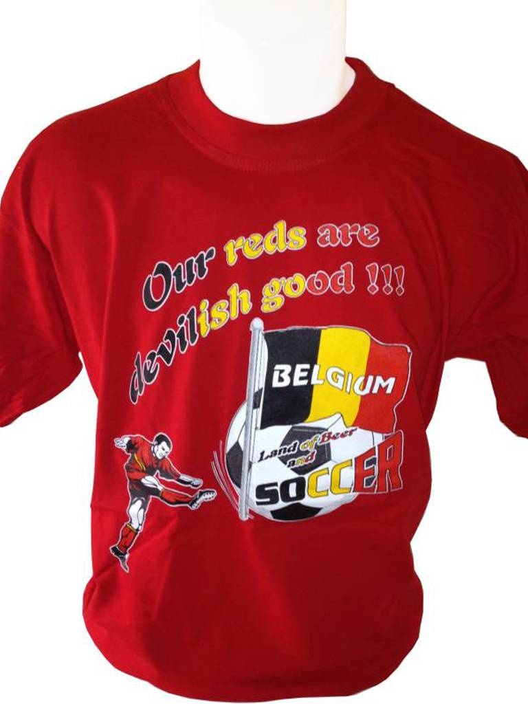 T-shirt België Our reds (rood)