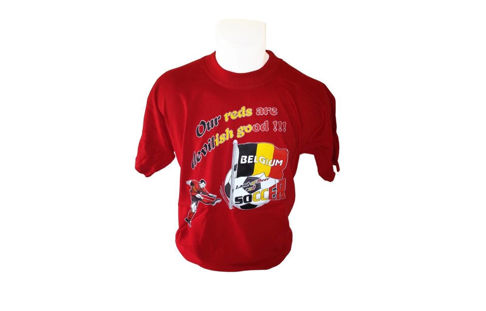 T-shirt België Our reds (rood)