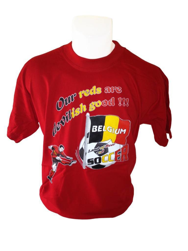 T-shirt België Our reds (rood)