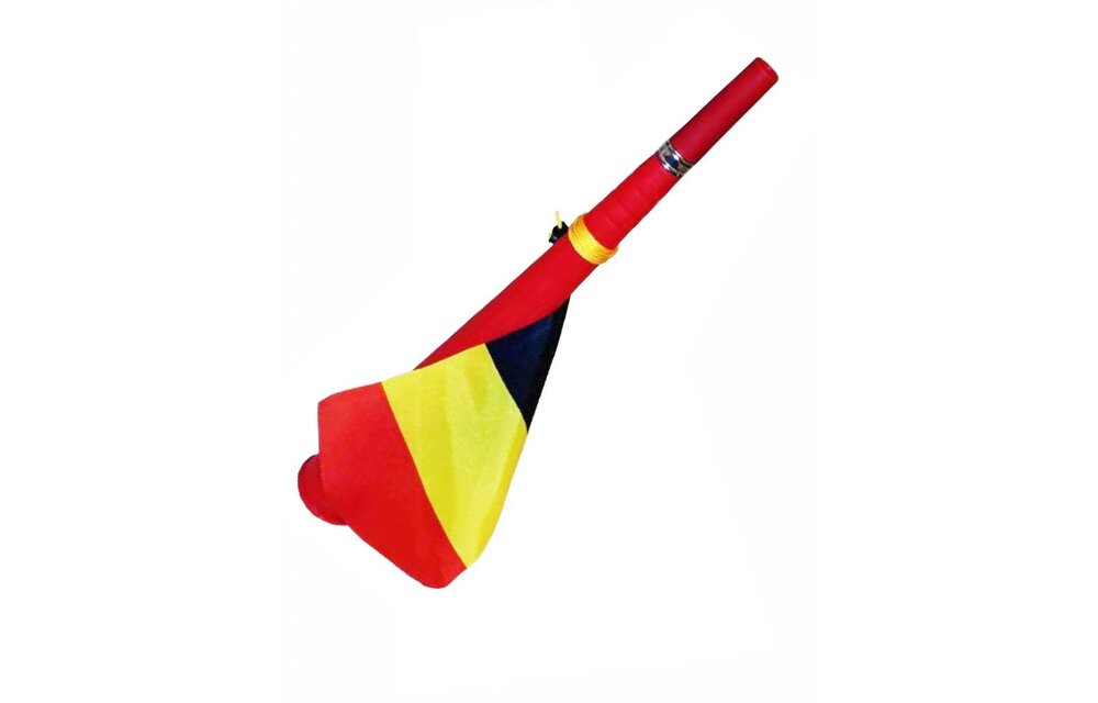Toeter met België vlag wimpel