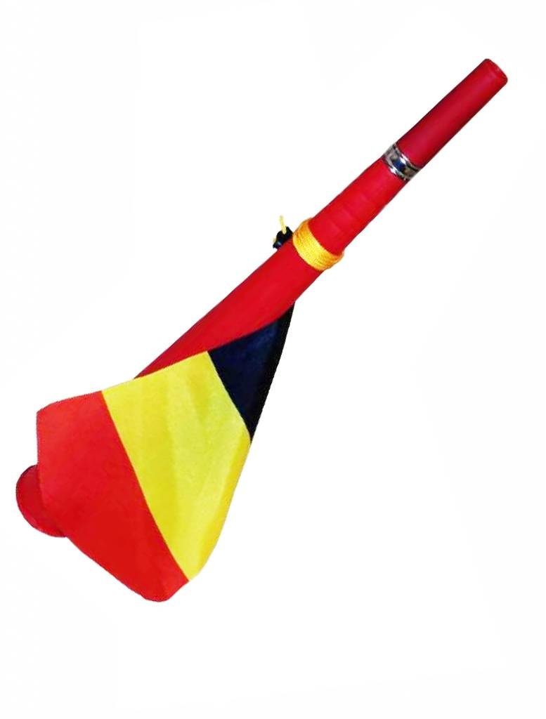 Toeter met België vlag wimpel