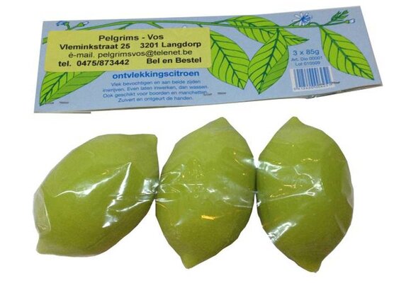 Citroentje ontvlekker per 3 st.