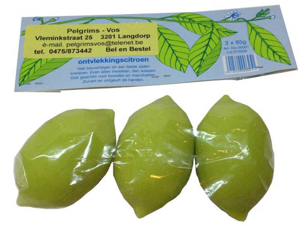 Citroentje ontvlekker per 3 st.