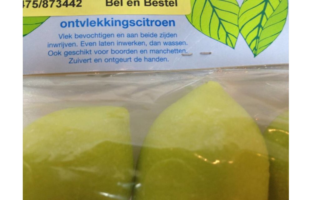 Citroentje ontvlekker per 3 st.
