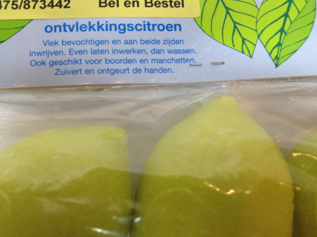 Citroentje ontvlekker per 3 st.