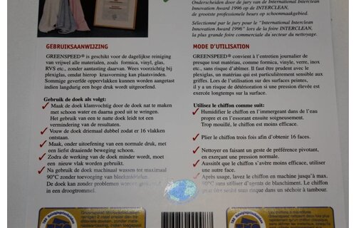 Microvezeldoeken Original Groen 40 x 40 cm.