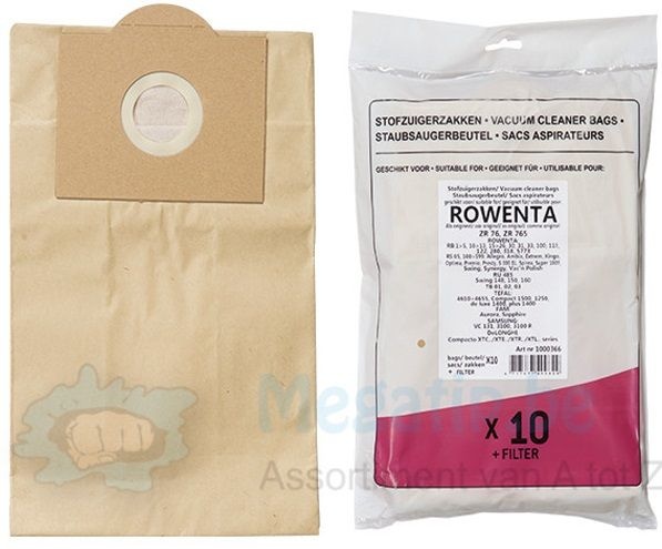 ROWENTA ZR 76- ZR 765 Stofzuigerzakken