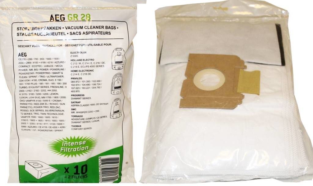AEG Gr 28 / 5000 serie intense filtratie Stofzuigerzakken