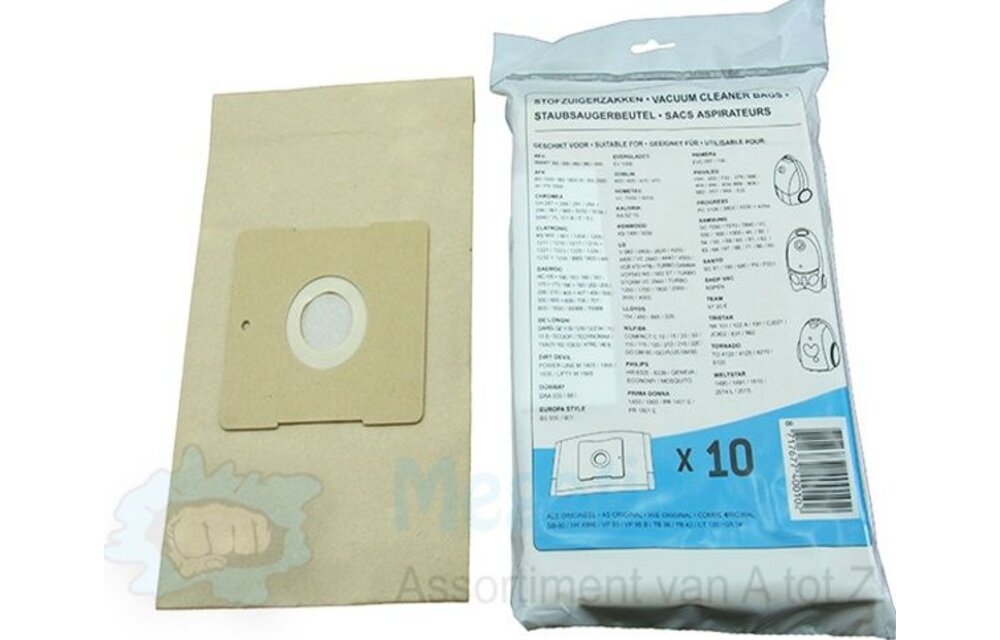 UNI-BAG: Philips / A E G / DAEWOO / SAMSUNG / Nilfisk / Tristar / Primera / Kalorik Papieren Stofzuigerzakken