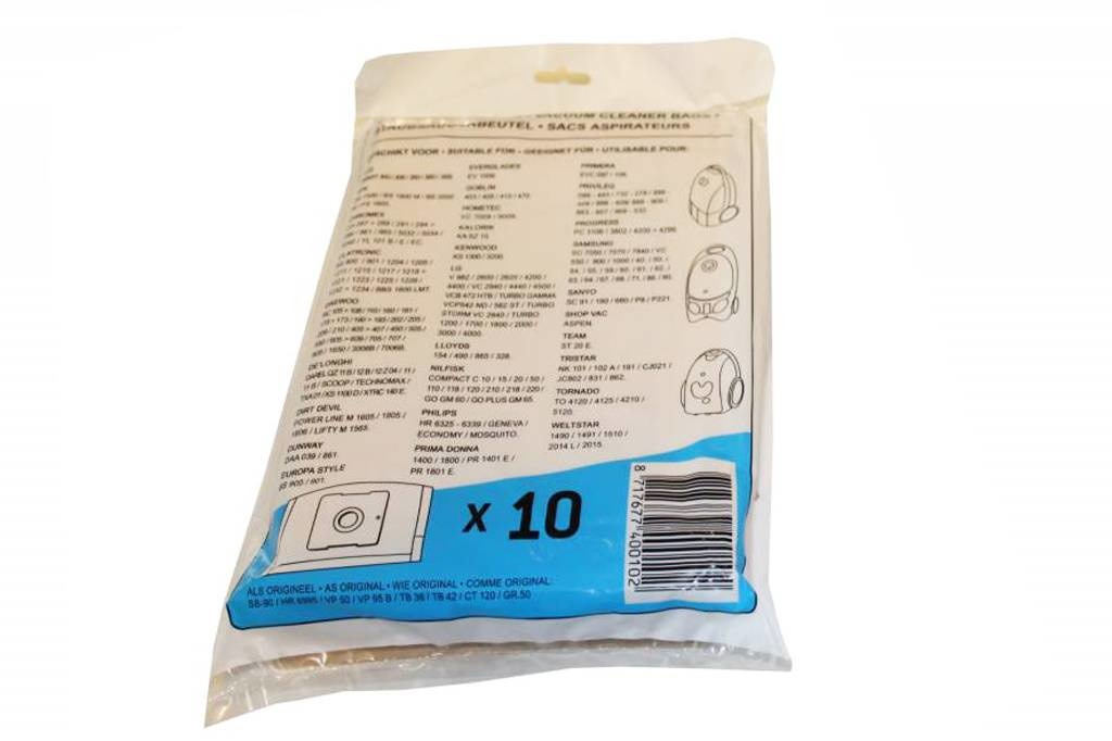 UNI-BAG: Philips / A E G / DAEWOO / SAMSUNG / Nilfisk / Tristar / Primera / Kalorik Papieren Stofzuigerzakken