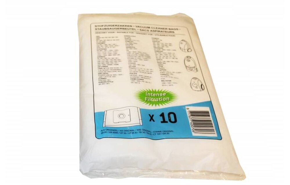 UNI-BAG: Philips / A E G / DAEWOO / SAMSUNG / Nilfisk / Tristar / Primera / Kalorik intense filtration Stofzuigerzakken