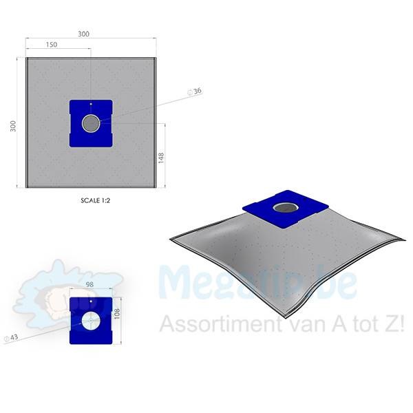 UNI-BAG: Philips / A E G / DAEWOO / SAMSUNG / Nilfisk / Tristar / Primera / Kalorik intense filtration Stofzuigerzakken