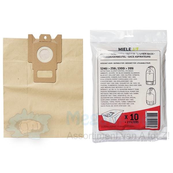 MIELE F/ J - S242>262/ 291>299/ 300>399 serie Papieren Stofzuigerzakken