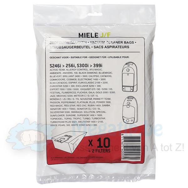 MIELE F/ J - S242>262/ 291>299/ 300>399 serie Papieren Stofzuigerzakken