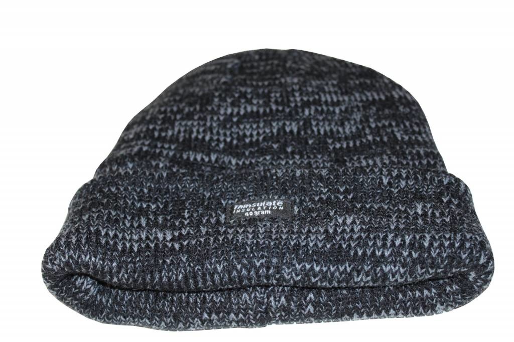 Muts Thinsulate grijs gespikkeld