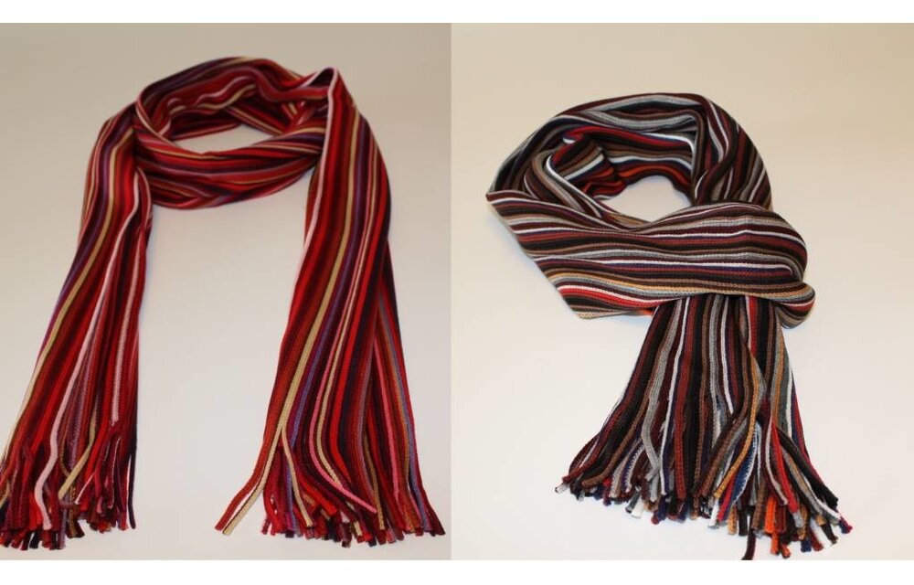 Sjaals gestreept
