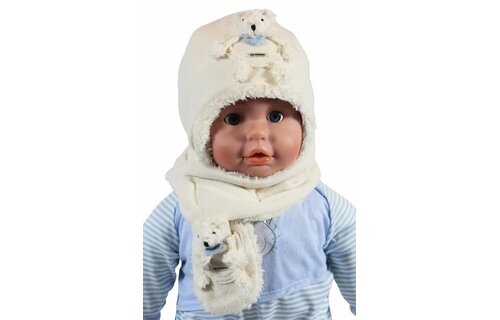 Baby Muts en Sjaal Fleece / Teddy