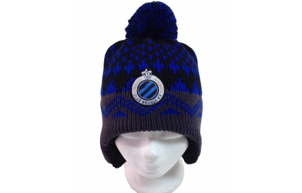 Muts Club Brugge pompon en oorflappen