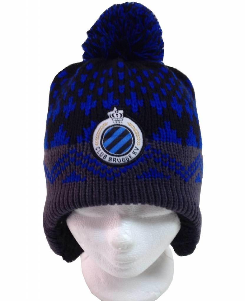 Muts Club Brugge pompon en oorflappen