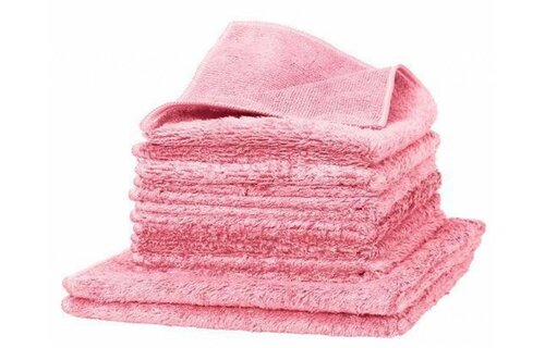 Microvezel Duplex doekjes roos 8 delige set