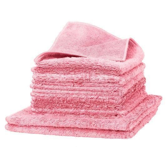 Microvezel Duplex doekjes roos 8 delige set