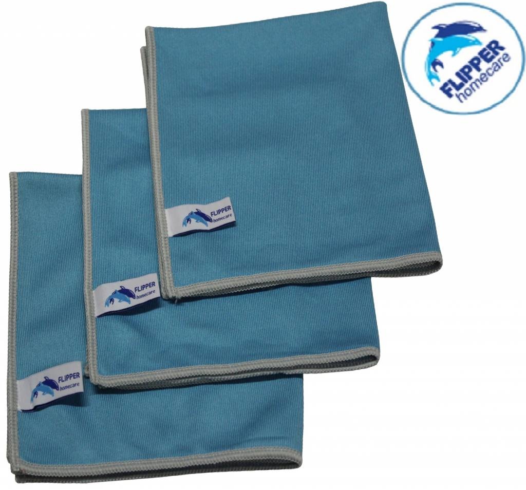 Microvezel Glas & Vensterdoek Silky set van 3 stuks