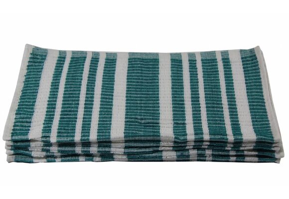 Badstof Vaatdoek Groen ( 5 st. )
