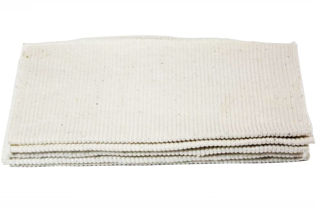 Katoenen Vaatdoek Ecru 35 x 35 cm. set van 5 stuks