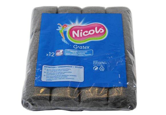 Staalwol Gratex 12 stuks