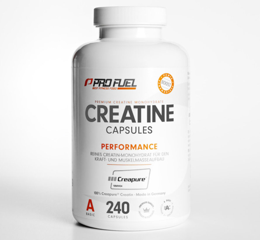 CREATINE Capsules  Kreatin-Monohydrat  100% Creapure (240 capsules)