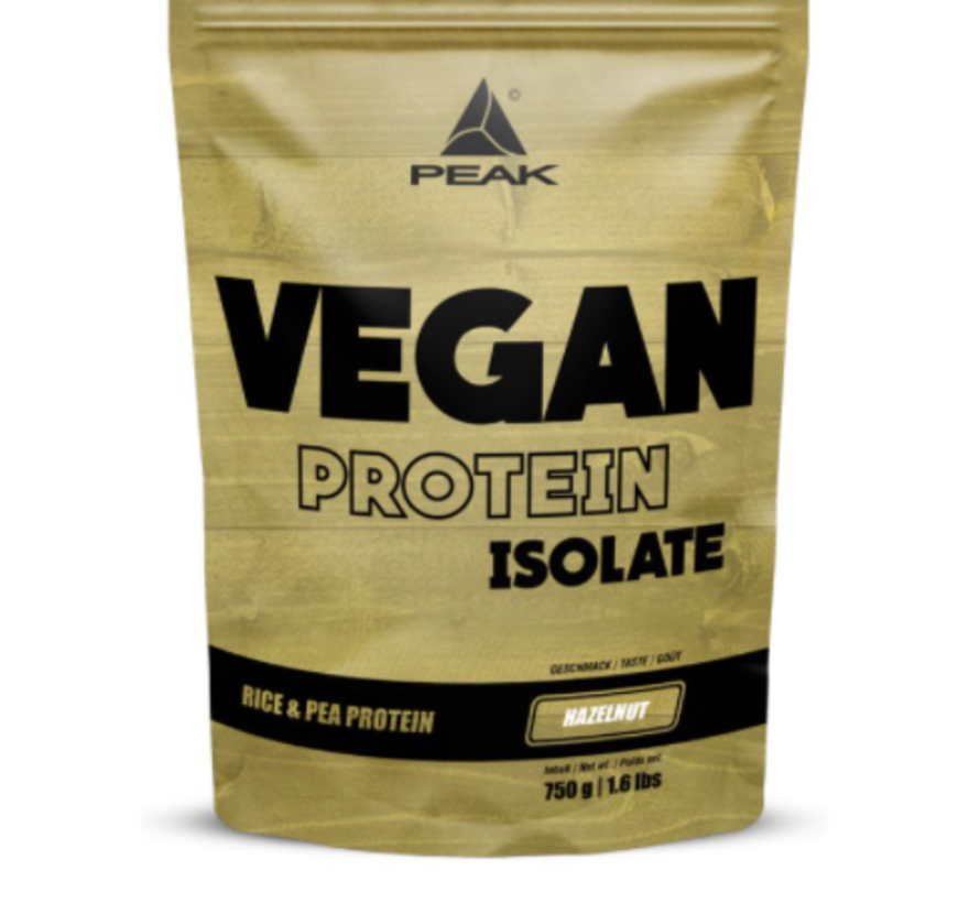 Vegan Isolate eiwit 750 gram Hazelnut