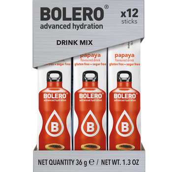 Bolero  Sticks (Sachets), smaak Papaya (12x3 gram)