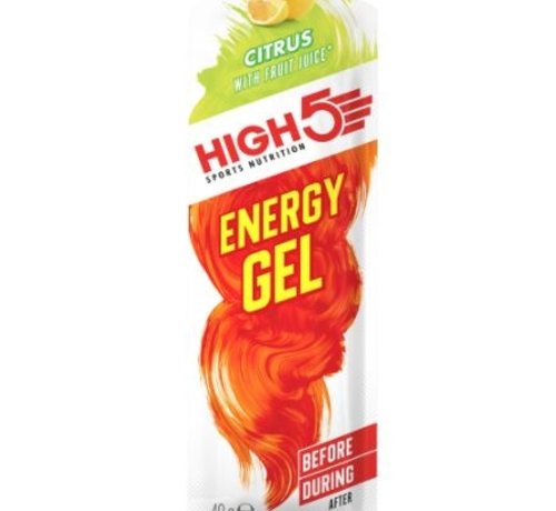 HIGH5 Energy gel sachet citrus, 40 gram.