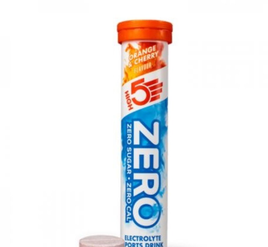 Zero active Hydration drink, Orange & Cherry 1 tube met 20 tabletten.